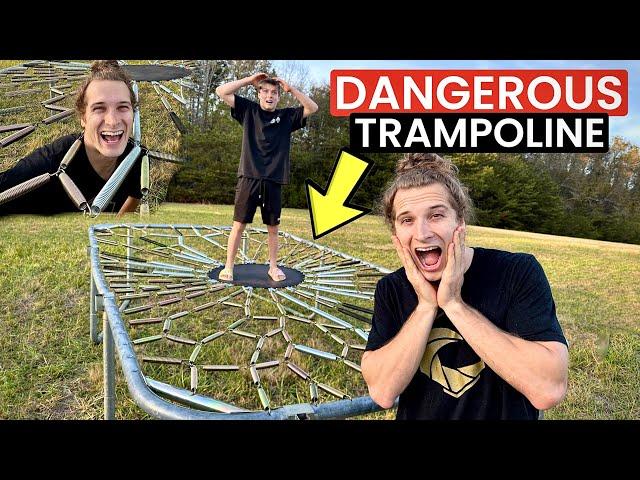 WORLDS MOST DANGEROUS TRAMPOLINE