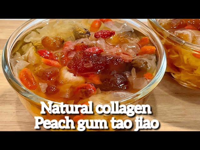 Natural Collagen Peach Gum Tao Jiao Sweet Dessert 雪耳桃胶糖水