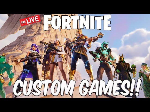 Live Fortnite With Viewers - Custom Games!  - Solo/Duo/Squads! Come Join The Fun!