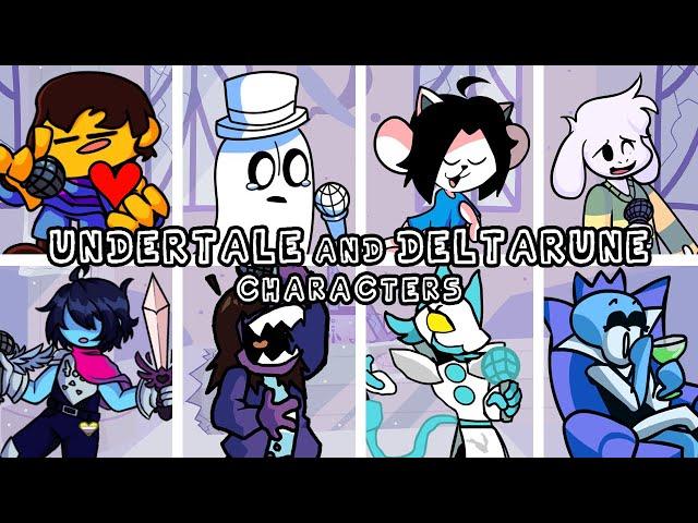 FNF Zavodila but Every Turn UNDERTALE and DELTARUNE Character Sings It