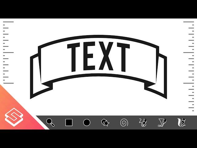 Inkscape Tutorial: Create a Curved Ribbon with Text