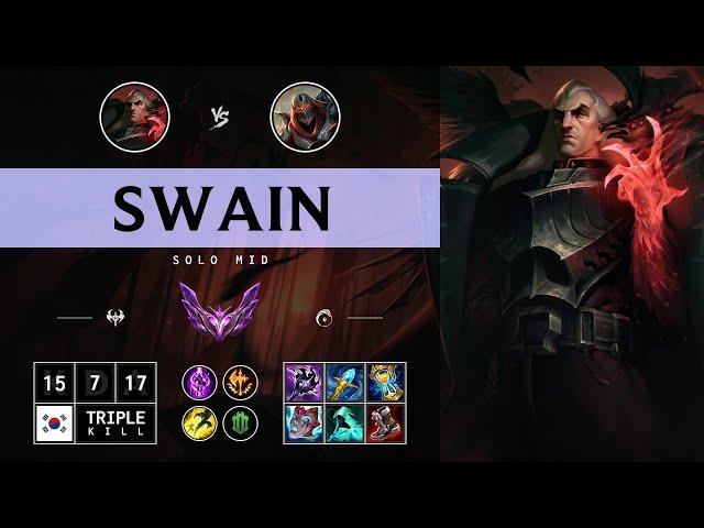 Swain Mid vs Zed - KR Master Patch 14.13