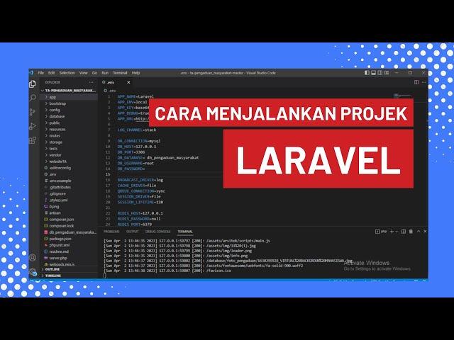 Cara Menjalankan Source Code Laravel Yang di Download dari Internet
