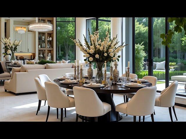 Minimalist Dining Table Shapes & Materials for 2025 Dining Room Design Trends | Home Interior Design