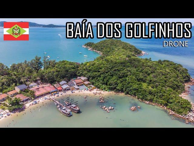 DRONE NA BAÍA DOS GOLFINHOS - GOV. CELSO RAMOS - SANTA CATARINA - Me Leva Viajar - Drone #3