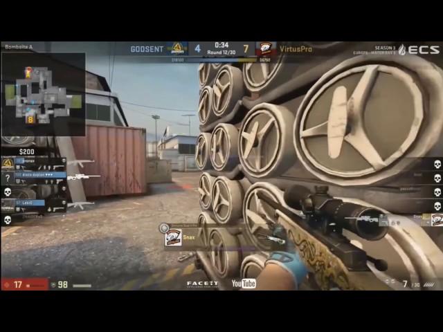 snax ACE with 1v3 clutch vs GODSENT