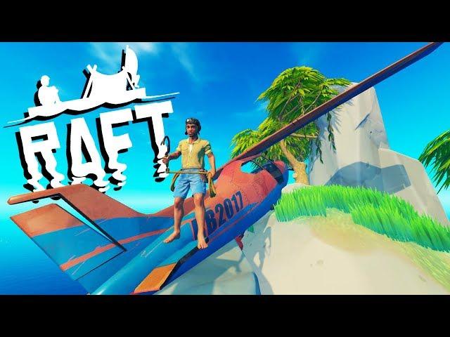 HUGE *NEW* ISLANDS and CRASHED AIRPLANE! - New Raft Update - Raft Gameplay