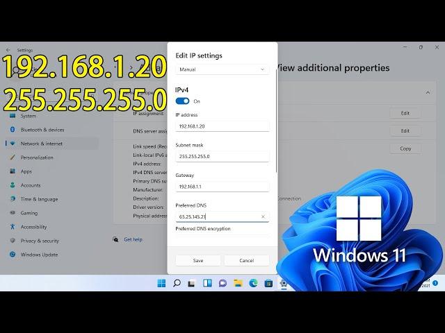 How to Configure a Static IP Address in Windows 11