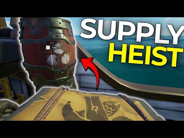 The Most TOXIC Way To Take Down Another Crew! (Supply Heist) - Sea of Thieves