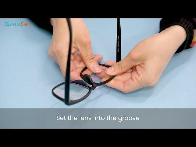 GlassesShop.com |  How to Install / Remove the lenses — Plastic Frame