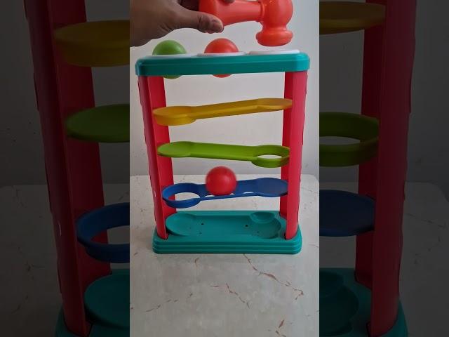 Hammer and Roll Tower Amazing Sounds Asrm #satisfyingasmr #learning #learningskill #learncolors