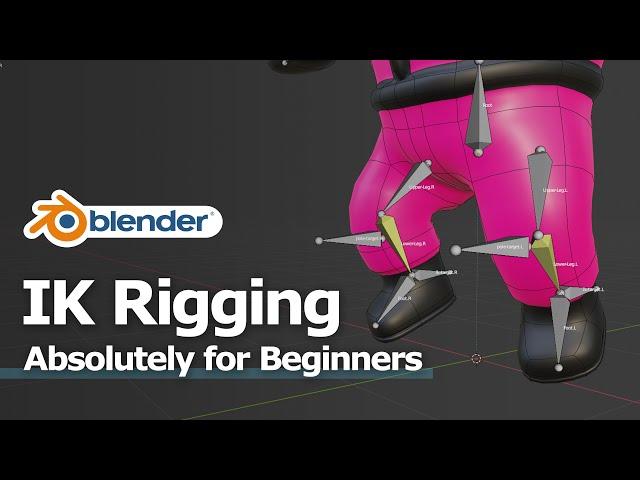 How to make Blender IK Rigging for 3D Character - for Beginners