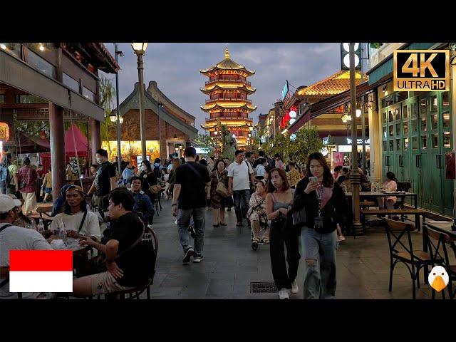 Jakarta, Indonesia Real Night Ambience in Jakarta's New Chinatown (4K HDR)