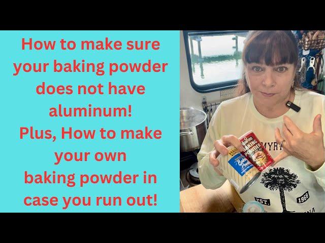 Homemade Baking Powder and safe Aluminum Free Baking Powder