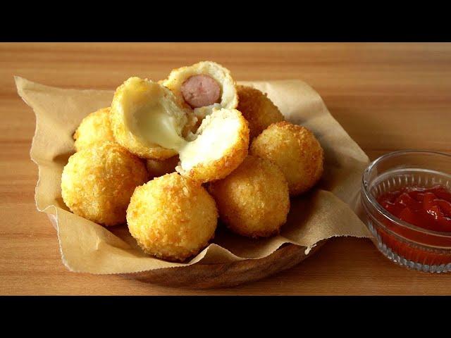Crispy Potato Cheese Balls/ Potato Sausage Balls