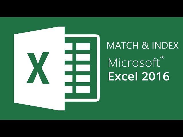 Excel 2016: How to use MATCH & INDEX with DYNAMICS DROPDOWN LISTS