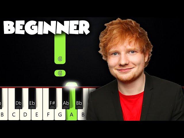 Perfect - Ed Sheeran | BEGINNER PIANO TUTORIAL + SHEET MUSIC by Betacustic