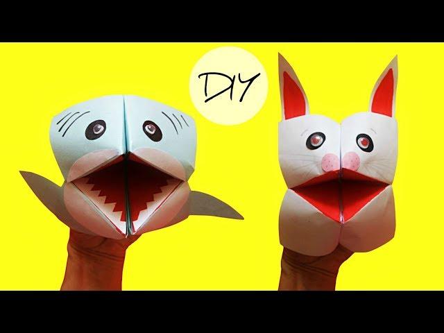 Hand puppets from paper | Toy animals DIY | Easy origami animals