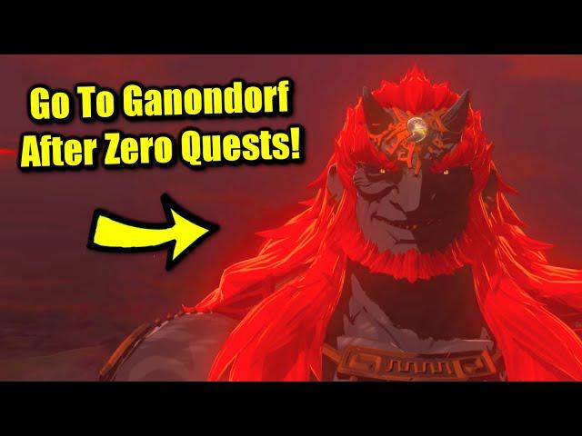 What Happens When You Go Straight to Ganondorf at the Beginning of Tears of the Kingdom?