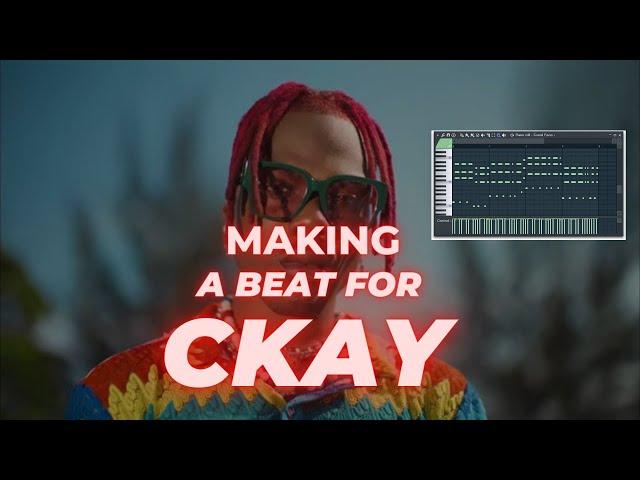 HOW TO MAKE  A CKAY TYPE BEAT | FL STUDIO 20 TUTORIAL  AFROSWING