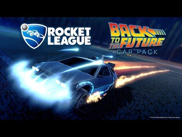 Rocket League Back To The Future DeLorean Time Machine Gameplay 1v1 Duel (XBOX ONE 1080p 60fps)
