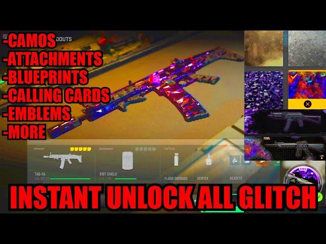 updated INSTANT UNLOCK ALL GLITCH MW2! CAMOS/ATTACHMENTS/BLUEPRINTS! CAMO GLITCH MW2! MW2 GLITCHES!