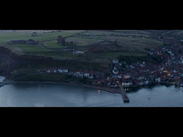 Whitby Harbour and Abbey at Dawn, October 2021. DJI Inspire 2 Prores Test