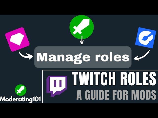 A Moderator's Guide to Managing Twitch Roles | Moderating101