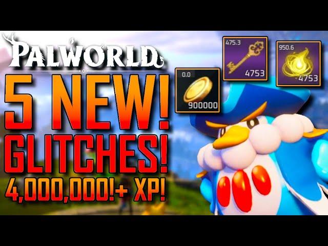 Palwolrd | 5 NEW GLITCHES! | XP Glitch! | Money EXPLOIT! | 4,000,000!+ XP AFTER PATCH 0.1.3.0!