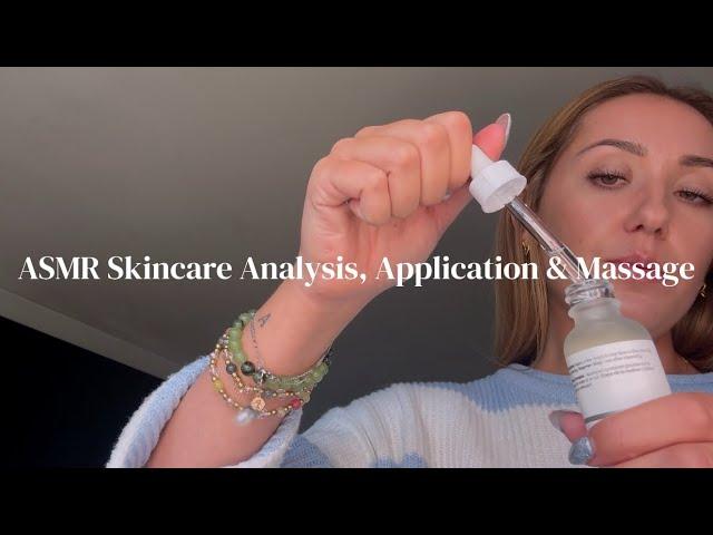 ASMR Skin Analysis and Skincare Application with Shoulder & Scalp Massage Roleplay