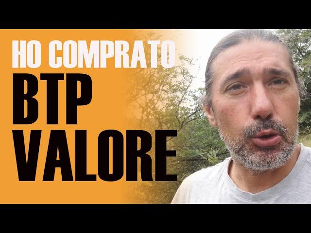 Ho comprato BTP valore