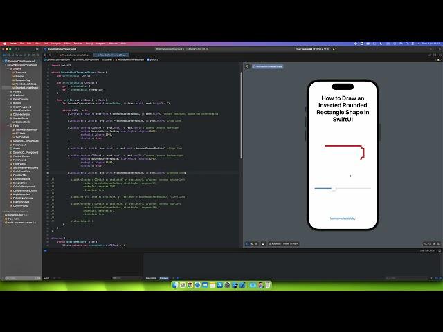 How to Draw an Inverted Rounded Rectangle Shape in SwiftUI