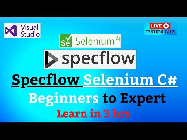 FREE SpecFlow Selenium C# Training | Specflow Tutorial for Beginners to Expert | LIVE