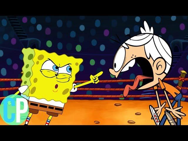 SpongeBob SquarePants Vs Lincoln Loud Cartoon Rap Battle Crossovers! ( The Loud House )