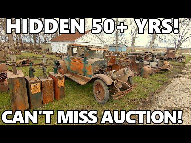 These Old Cars, Parts & Signs Have Been INSIDE 50+ YEARS! | Now, EVERYTHING is SELLING At Auction!!