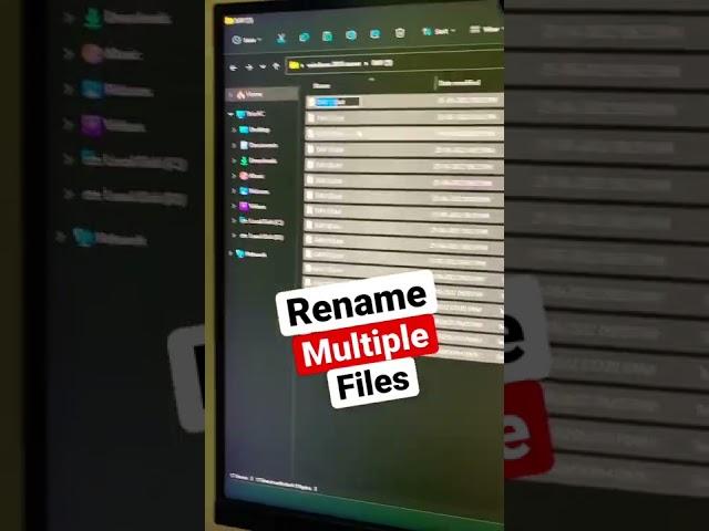 Rename Multiple Files #rename #multiplefiles #windows #windowstricks #windows11