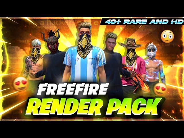 Free Fire Best Render Pack  40+ hd and unique renders ! 