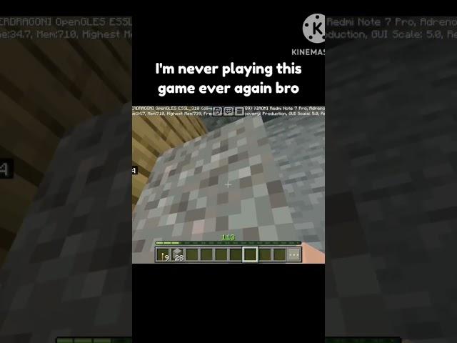 Minecraft Gravel Moment