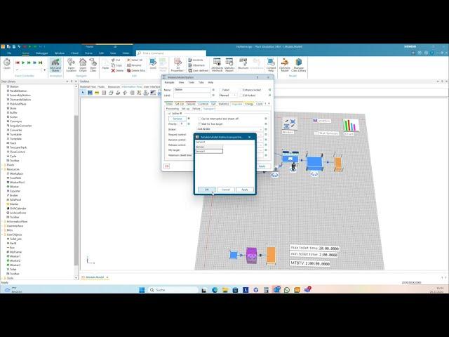 Tecnomatix Plant Simulation Tutorial: Random worker behavior