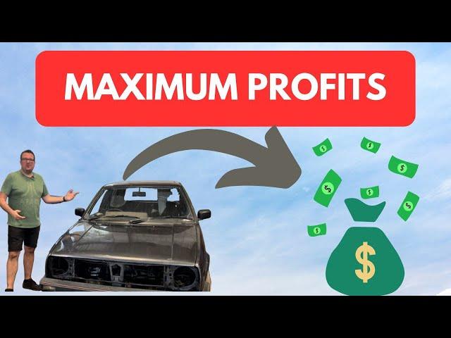 Budget Car Restoration Of A MK2 Golf To Maximise Profits !!! (EP 1)