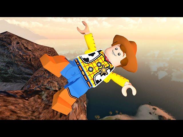 Lego Woody Ragdolls Physics (GMOD) Episode 456