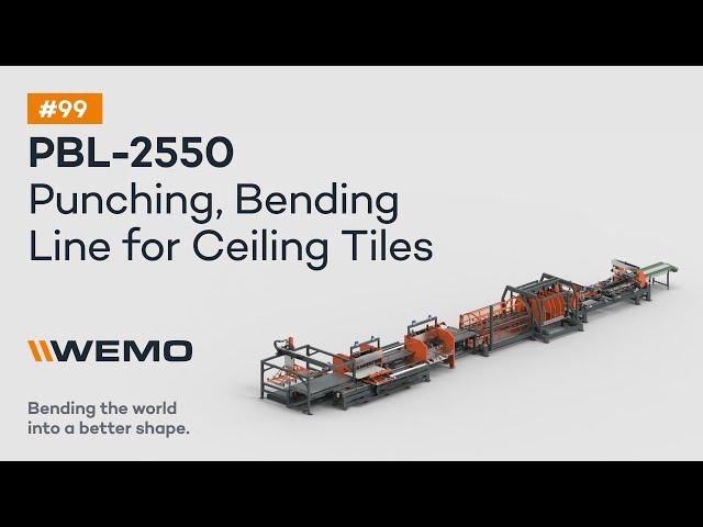 #99 Automated Punching, Bending Machine Video for Ceiling Tiles | WEMOMACHINES