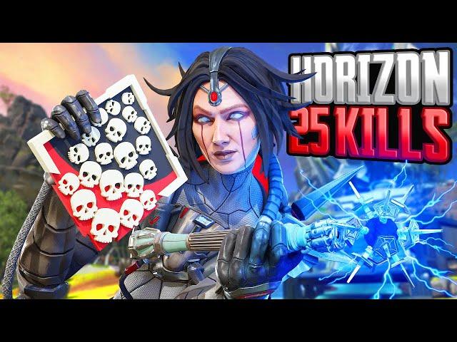 AMAZING Horizon 25 KILLS and 5,800 Damage Apex Legends Gameplay Season 22