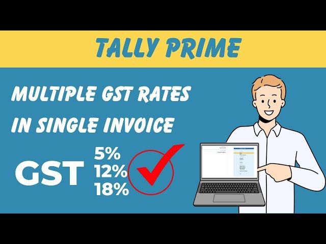 Multiple GST Rates in Single Invoice in Tally Prime | Purchase Entry With GST in Tally Prime