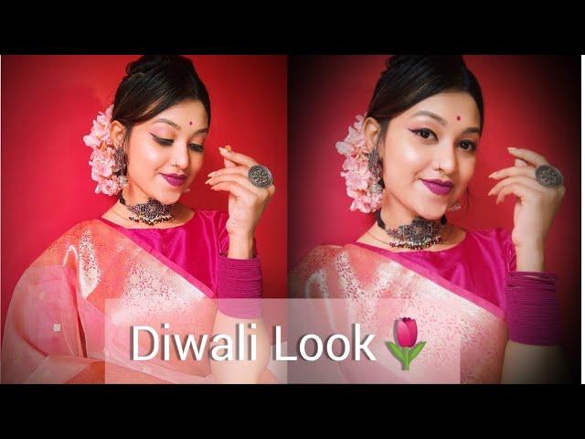 TRADITIONAL Diwali Look 2021 || INDIAN FESTIVAL MAKEUP TUTORIAL #shorts #yt#ytshorts#youtubeshort