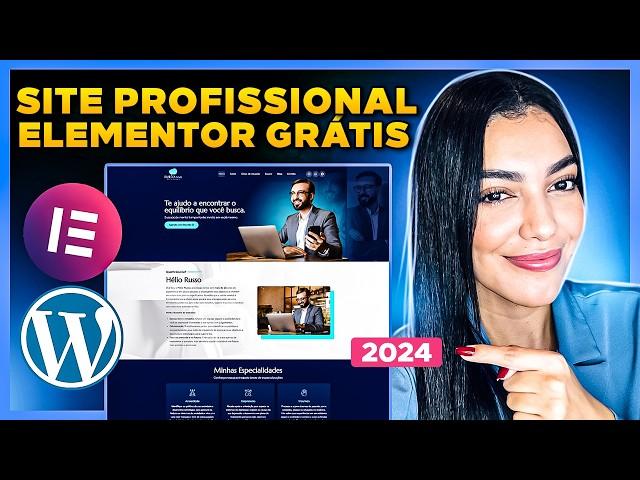 Como Criar um SITE NO WORDPRESS Completo e em 1 Hora [Site Profissional 2024 com Elementor Grátis]