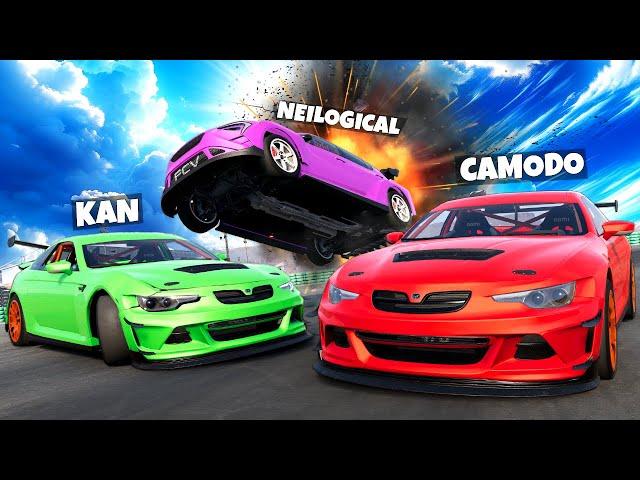 High-Speed Race & Crashes Ruins Friendships in BeamNG Drive Mods!