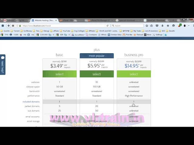 how to take hosting account for opencart In English-vlr training