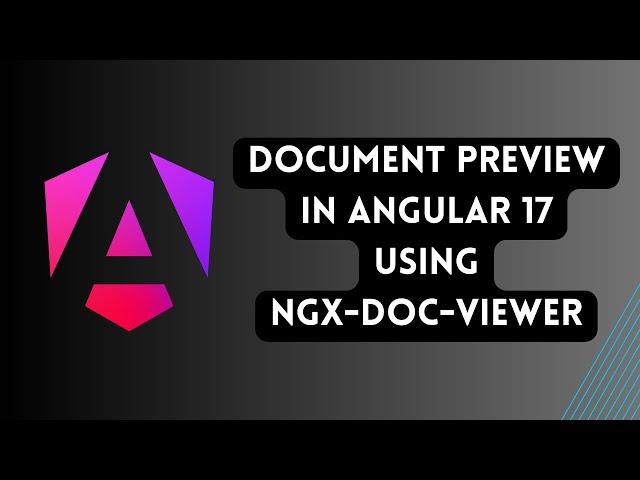 document preview in angular 17 using ngx-dox-viewer | document rending in angular