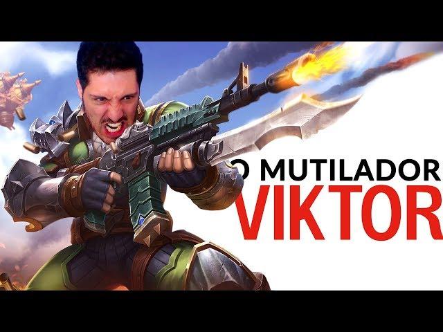 JOGANDO DE VIKTOR PELA PRIMEIRA VEZ! NÍVEL PRO LEAGUE! | Paladins Brasil